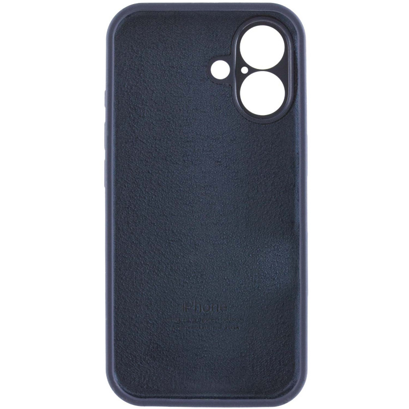 Фото Чехол Silk Full Camera Protective (AA) для Apple iPhone 17 (6.3") (Темно-синий / Midnight blue) в магазине vchehle.ua