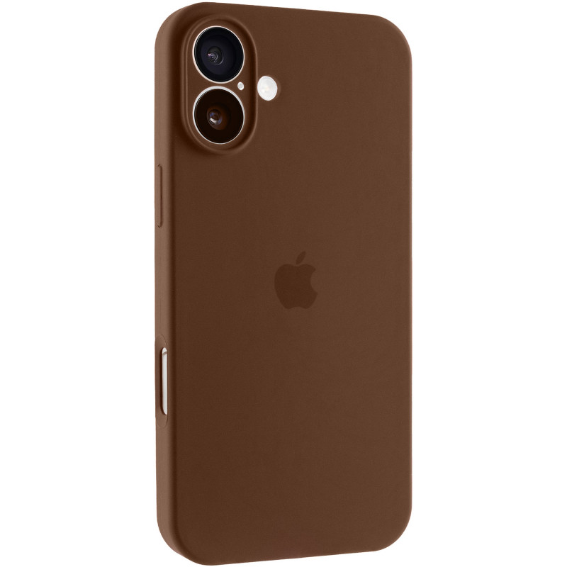 Чохол Silk Full Camera Protective (AA) на Apple iPhone 16 (6.1") (Коричневий / Brown)