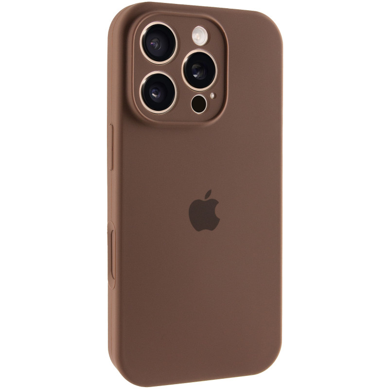 Чохол Silk Full Camera Protective (AA) на Apple iPhone 16 Pro (6.3") (Коричневий / Brown)