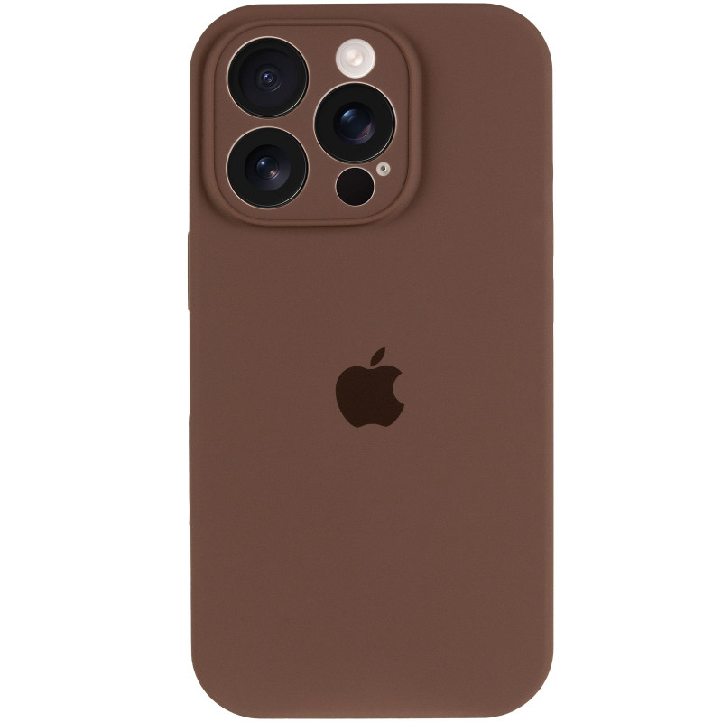 Фото Чохол Silk Full Camera Protective (AA) на Apple iPhone 16 Pro (6.3") (Коричневий / Brown) на vchehle.ua