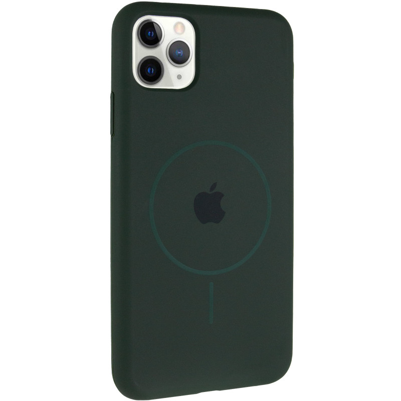Чехол Silk Full Protective (AA) with Magnetic Fit для Apple iPhone 11 Pro Max (6.5") (Зеленый / Cyprus Green)