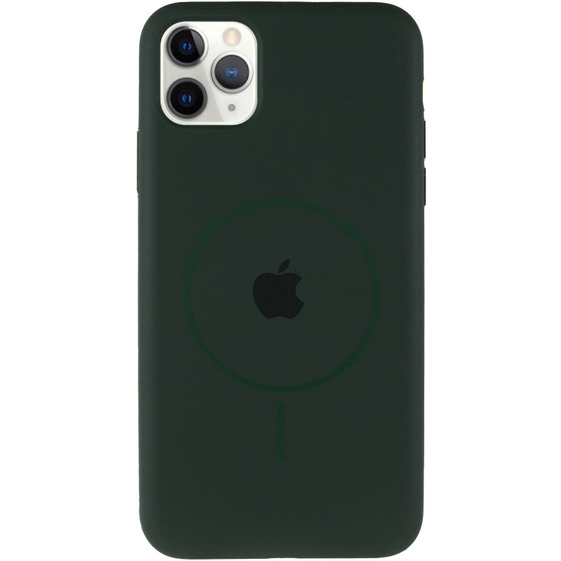 Фото Чехол Silk Full Protective (AA) with Magnetic Fit для Apple iPhone 11 Pro Max (6.5") (Зеленый / Cyprus Green) на vchehle.ua