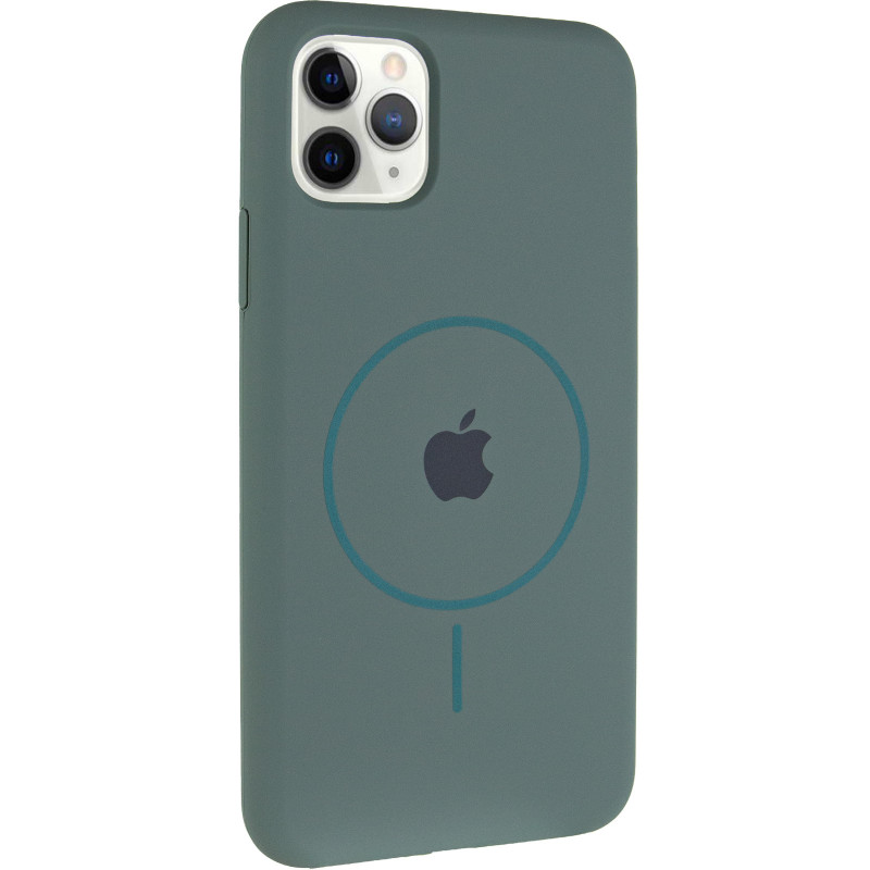 Чехол Silk Full Protective (AA) with Magnetic Fit для Apple iPhone 11 Pro Max (6.5") (Зеленый / Pine green)