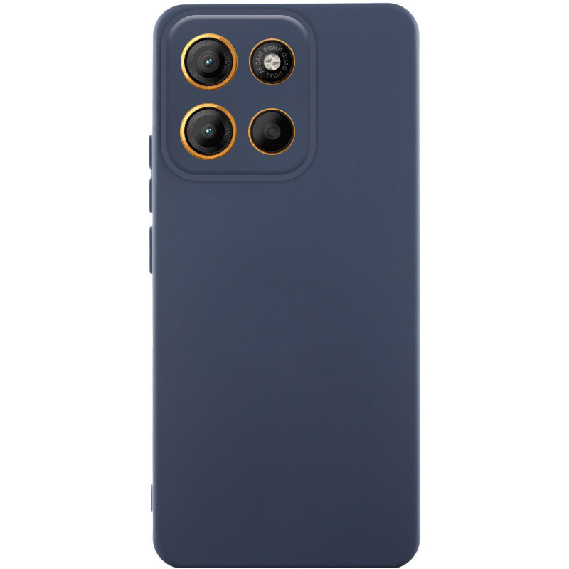 Чехол Silicone Cover Lakshmi Full Camera (AA) для Motorola Moto G15 4G (Синий / Midnight Blue)