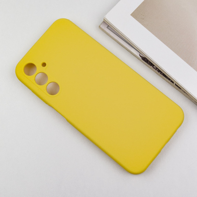 Фото Чохол Silicone Cover Lakshmi Full Camera (AA) на Samsung Galaxy A14 4G/5G (Жовтий / Flash) в маназині vchehle.ua