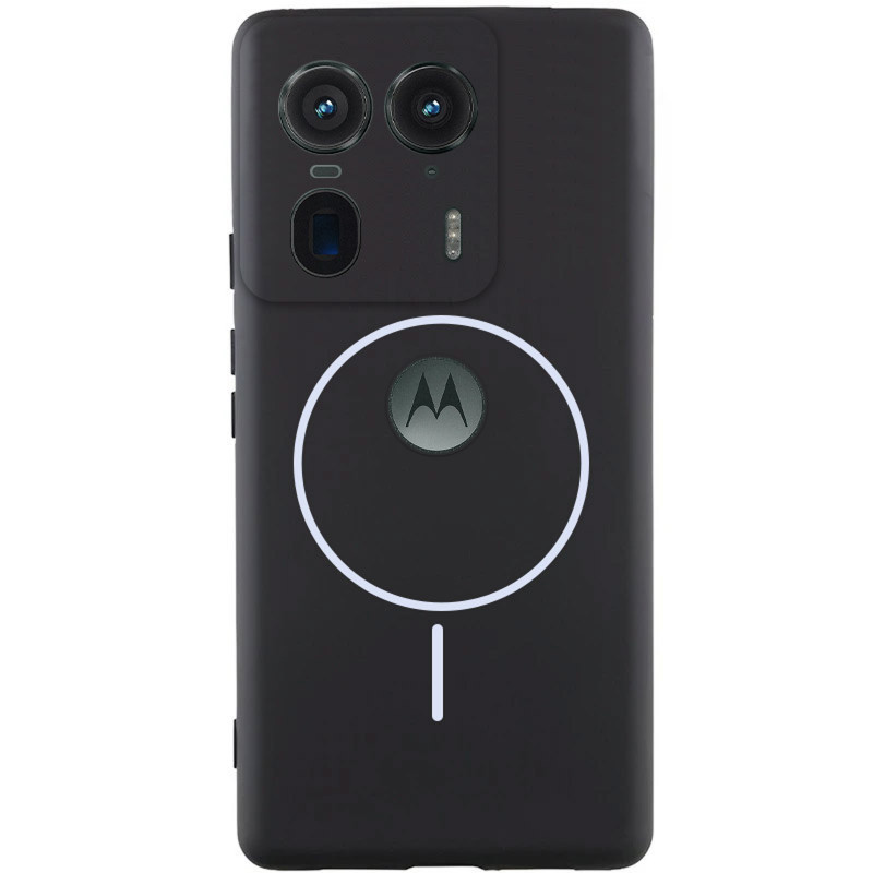 Чехол Silicone Cover Lakshmi Full Camera (AA) with Magnetic Fit для Motorola Edge 50 Ultra (Черный / Black)
