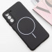 Фото Чехол Silicone Cover Lakshmi Full Camera (AA) with Magnetic Fit для Samsung Galaxy S21 FE (Черный / Black) на vchehle.ua