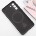Фото Чехол Silicone Cover Lakshmi Full Camera (AA) with Magnetic Fit для Samsung Galaxy S21 FE (Черный / Black) в магазине vchehle.ua