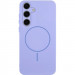 Чехол Silicone Cover Lakshmi Full Camera (AA) with Magnetic Fit для Samsung Galaxy S24 FE (Сиреневый / Dasheen)