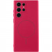 Чехол Silicone Cover Lakshmi Full Camera (AA) with Magnetic Fit для Samsung Galaxy S24 Ultra (Красный / Rose Red)