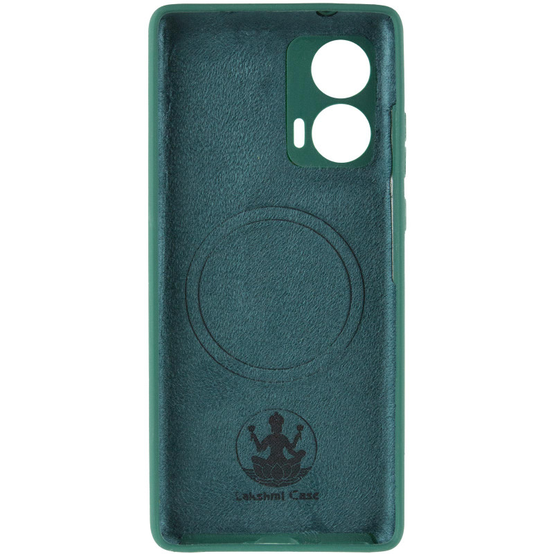 Фото Чехол Silicone Cover Lakshmi Full Camera (AA) with Magnetic Fit для Motorola Edge 50 Fusion (Зеленый / Dark green) в магазине vchehle.ua