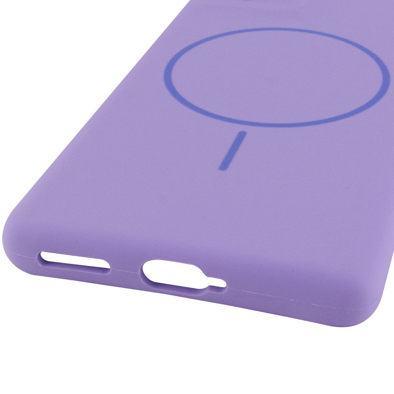 Купить Чехол Silicone Cover Lakshmi Full Camera (AA) with Magnetic Fit для Motorola Edge 50 Fusion (Сиреневый / Dasheen) на vchehle.ua