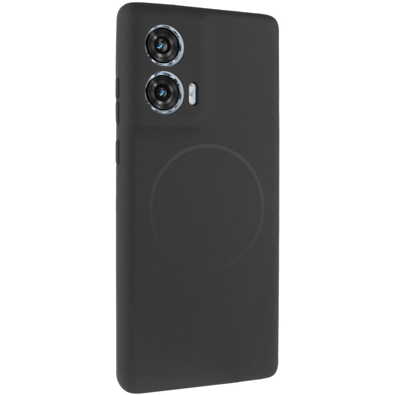 Чехол Silicone Cover Lakshmi Full Camera (AA) with Magnetic Fit для Motorola Edge 50 Fusion (Черный / Black)