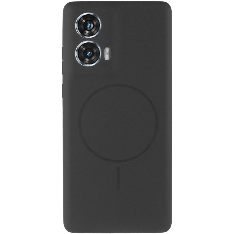 Фото Чехол Silicone Cover Lakshmi Full Camera (AA) with Magnetic Fit для Motorola Edge 50 Fusion (Черный / Black) на vchehle.ua