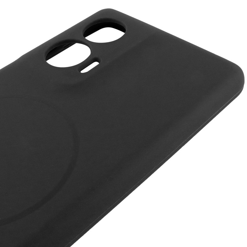 Чехол Silicone Cover Lakshmi Full Camera (AA) with Magnetic Fit для Motorola Edge 50 Fusion (Черный / Black) в магазине vchehle.ua