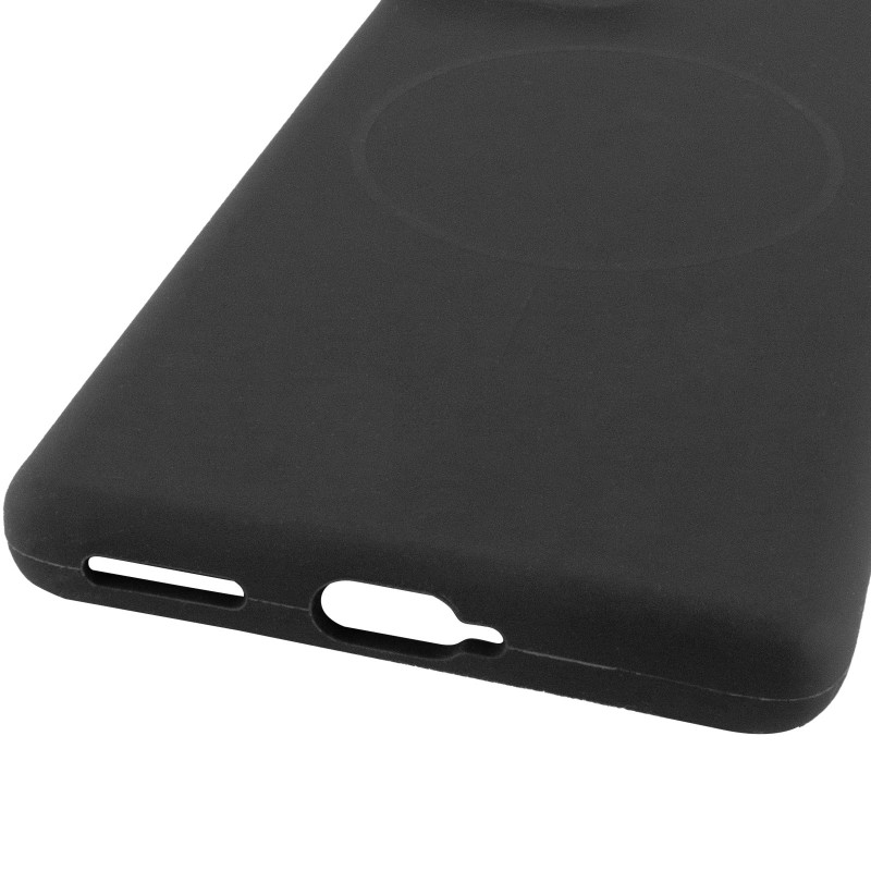 Купить Чехол Silicone Cover Lakshmi Full Camera (AA) with Magnetic Fit для Motorola Edge 50 Fusion (Черный / Black) на vchehle.ua