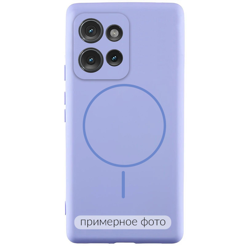 Чохол Silicone Cover Lakshmi Full Camera (AA) with Magnetic Fit на Motorola Edge 60 / 60 Fusion (Бузковий / Dasheen)