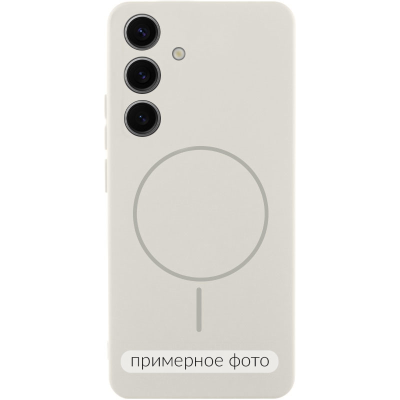 Чохол Silicone Cover Lakshmi Full Camera (AA) with Magnetic Fit на Samsung Galaxy S25 Edge (Білий / White)