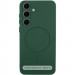 Чохол Silicone Cover Lakshmi Full Camera (AA) with Magnetic Fit на Samsung Galaxy S25 Edge (Зелений / Dark green)