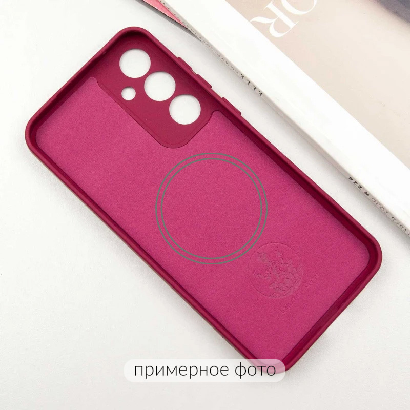Фото Чохол Silicone Cover Lakshmi Full Camera (AA) with Magnetic Fit на Samsung Galaxy S25 Edge (Червоний / Rose Red) в маназині vchehle.ua