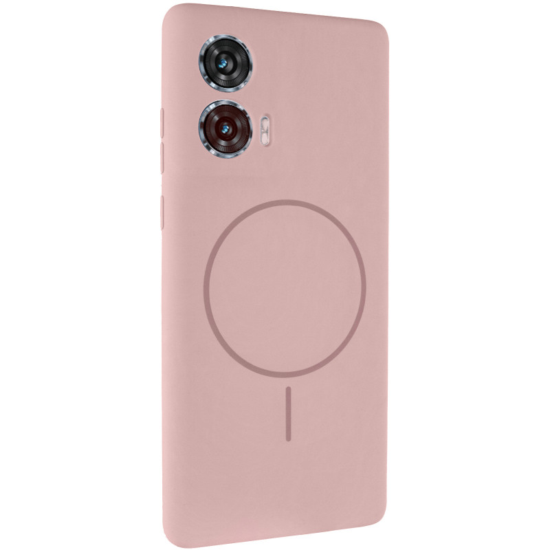 Чехол Silicone Cover Lakshmi Full Camera (AA) with Magnetic Fit для Motorola Edge 50 Fusion (Розовый / Pink Sand)