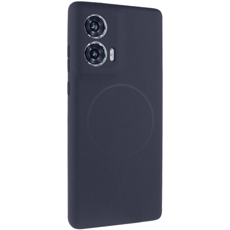 Чехол Silicone Cover Lakshmi Full Camera (AA) with Magnetic Fit для Motorola Edge 50 Fusion (Темно-синий / Midnight blue)
