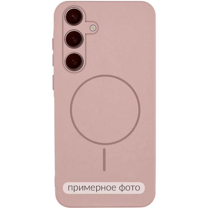 Чохол Silicone Cover Lakshmi Full Camera (AA) with Magnetic Fit на Samsung Galaxy S25 Edge (Рожевий / Pink Sand)