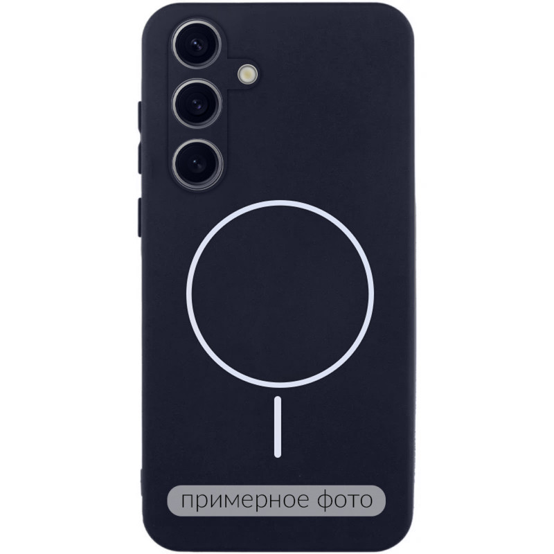 Чохол Silicone Cover Lakshmi Full Camera (AA) with Magnetic Fit на Samsung Galaxy S25 Edge (Темно-синій / Midnight blue)