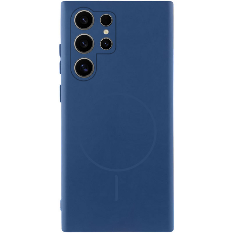 Чохол Silicone Cover Lakshmi Full Camera (AA) with Magnetic Fit на Samsung Galaxy S26 Ultra (Синій / Navy Blue)