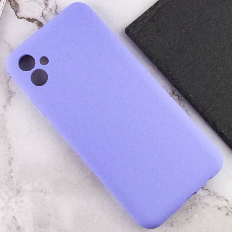 Купить Чехол Silicone Cover Lakshmi Full Camera (AAA) для Samsung Galaxy A07 (Сиреневый / Dasheen) на vchehle.ua