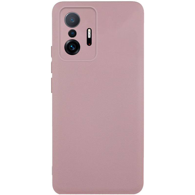Чохол Silicone Cover Lakshmi Full Camera (AAA) на Xiaomi 11T / 11T Pro (Рожевий / Pink Sand)