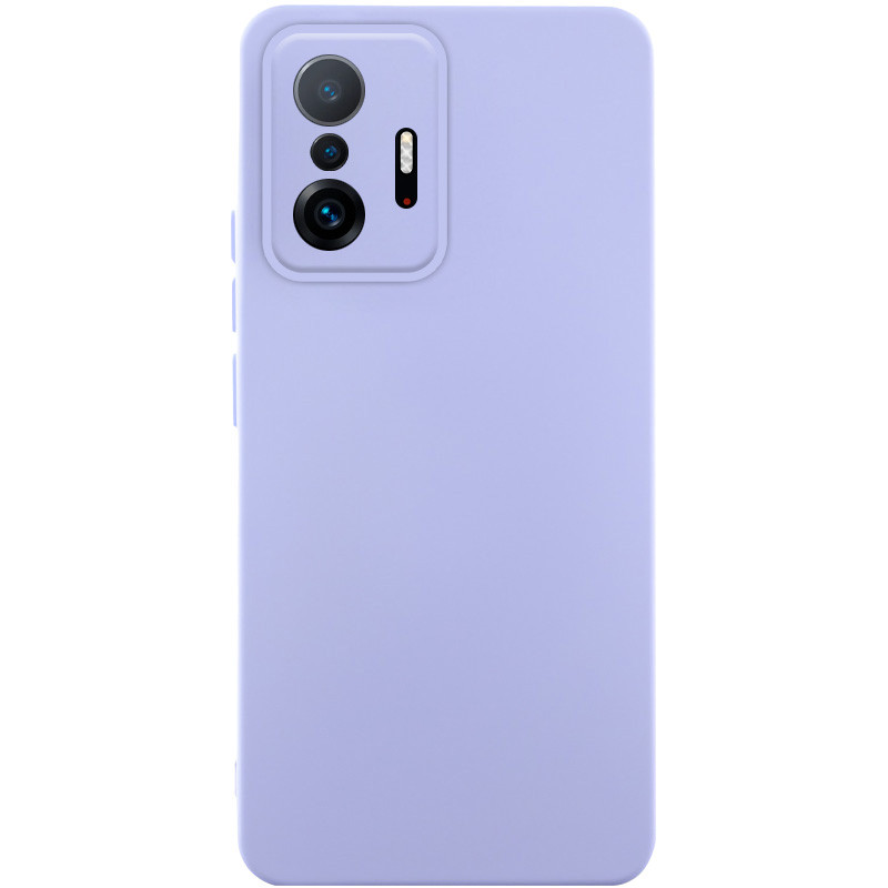 Чохол Silicone Cover Lakshmi Full Camera (AAA) на Xiaomi 11T / 11T Pro (Бузковий / Dasheen)