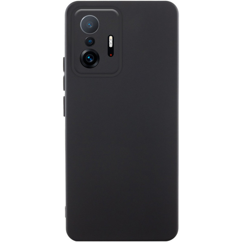 Чохол Silicone Cover Lakshmi Full Camera (AAA) на Xiaomi 11T / 11T Pro (Чорний / Black)
