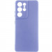 Чехол Silicone Cover Ummi Lakshmi Full Camera (AA) для Samsung Galaxy S22 Ultra (Сиреневый / Dasheen)