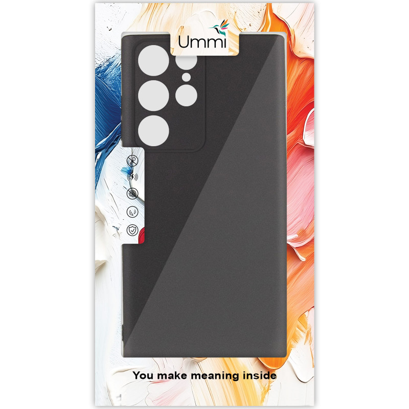 Чохол Silicone Cover Ummi Lakshmi Full Camera (AA) на Samsung Galaxy S23 Ultra (Чорний / Black) в магазині vchehle.ua