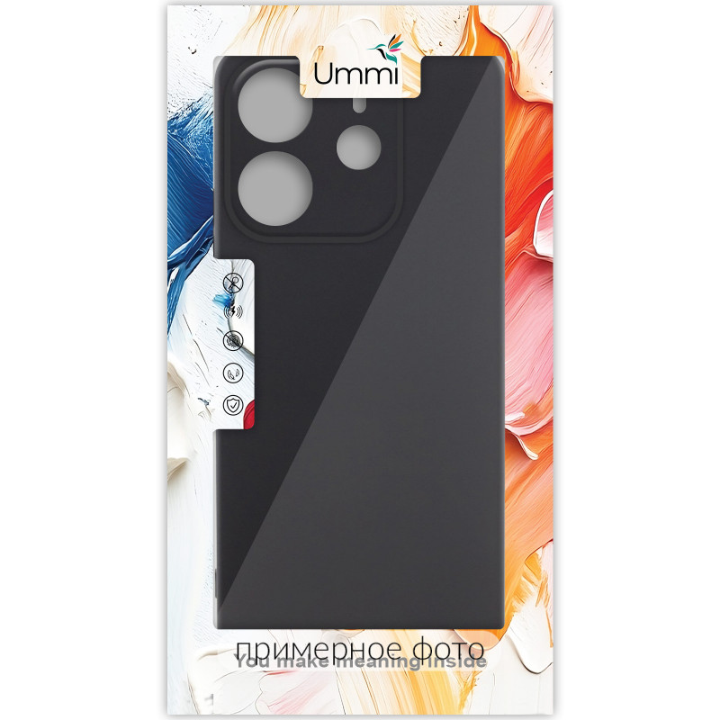 Купити Чохол Silicone Cover Ummi Lakshmi Full Camera (AA) на Xiaomi Poco M7 Pro 5G (Чорний / Black) на vchehle.ua