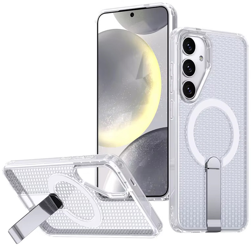 Чехол TPU Breeze with Magnetic Fit stand для Samsung Galaxy S26 / S26 Pro (Transparent)
