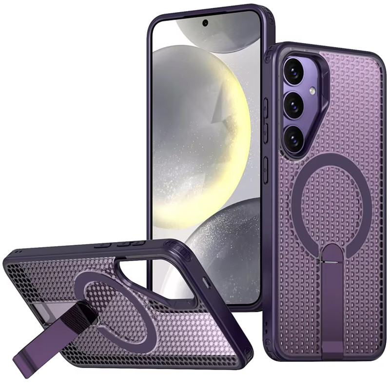 Чохол TPU Breeze with Magnetic Safe stand на Samsung Galaxy S26+ (Purple)