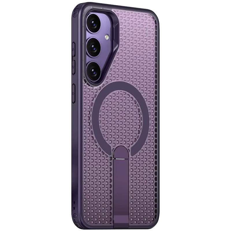 Фото Чохол TPU Breeze with Magnetic Safe stand на Samsung Galaxy S26+ (Purple) на vchehle.ua