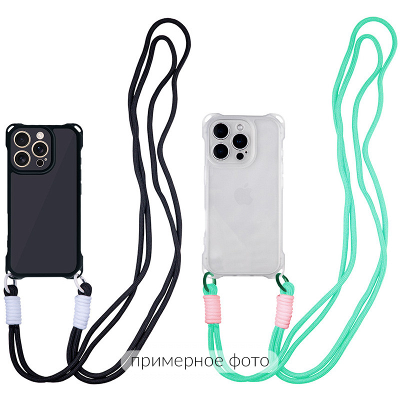 Чехол TPU CrossBody with straps для Apple iPhone 16e / 17e (6.1")