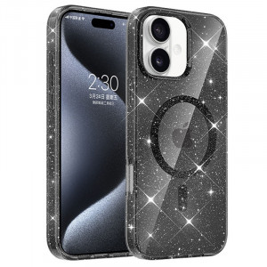 Чехол TPU Eclipse Sparkle Magnetic Fit для Apple iPhone 16 (6.1")