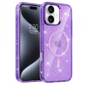 Чехол TPU Eclipse Sparkle Magnetic Fit для Apple iPhone 16 (6.1")