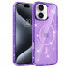 Чехол TPU Eclipse Sparkle Magnetic Fit для Apple iPhone 16 (6.1") (Purple)