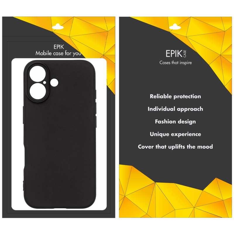 Фото Чехол TPU Epik Black Full Camera для Apple iPhone 17 (6.3") (Черный) на vchehle.ua