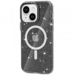 Чехол TPU Galaxy Sparkle Magnetic Fit для Apple iPhone 15 (6.1")