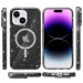 Фото Чехол TPU Galaxy Sparkle Magnetic Fit для Apple iPhone 15 (6.1") (Black+Glitter) на vchehle.ua