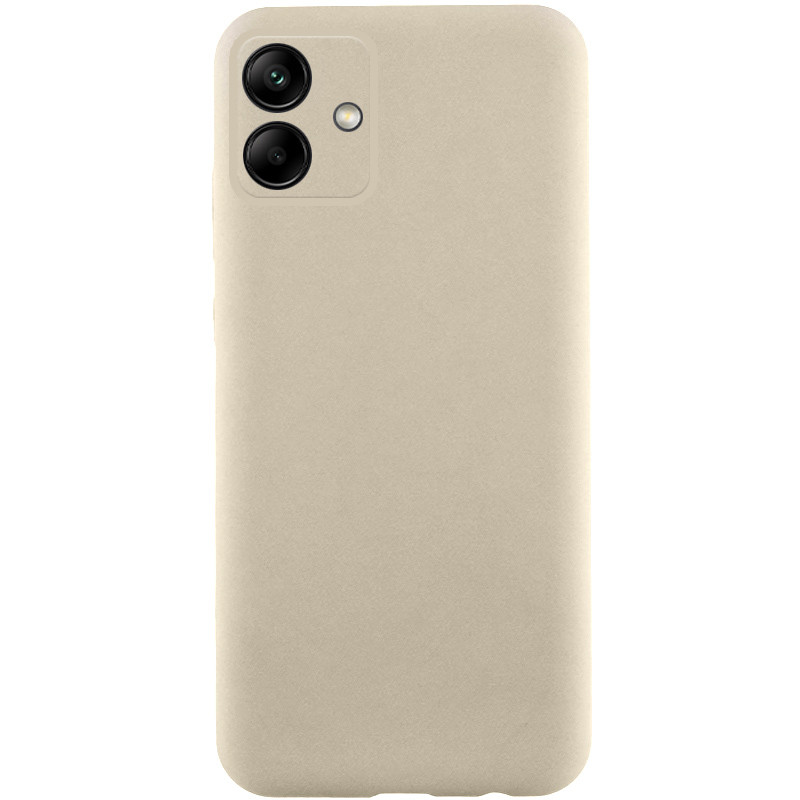 Чехол TPU GETMAN Liquid Silk Full Camera для Samsung Galaxy A06 (Песочный / Sand)