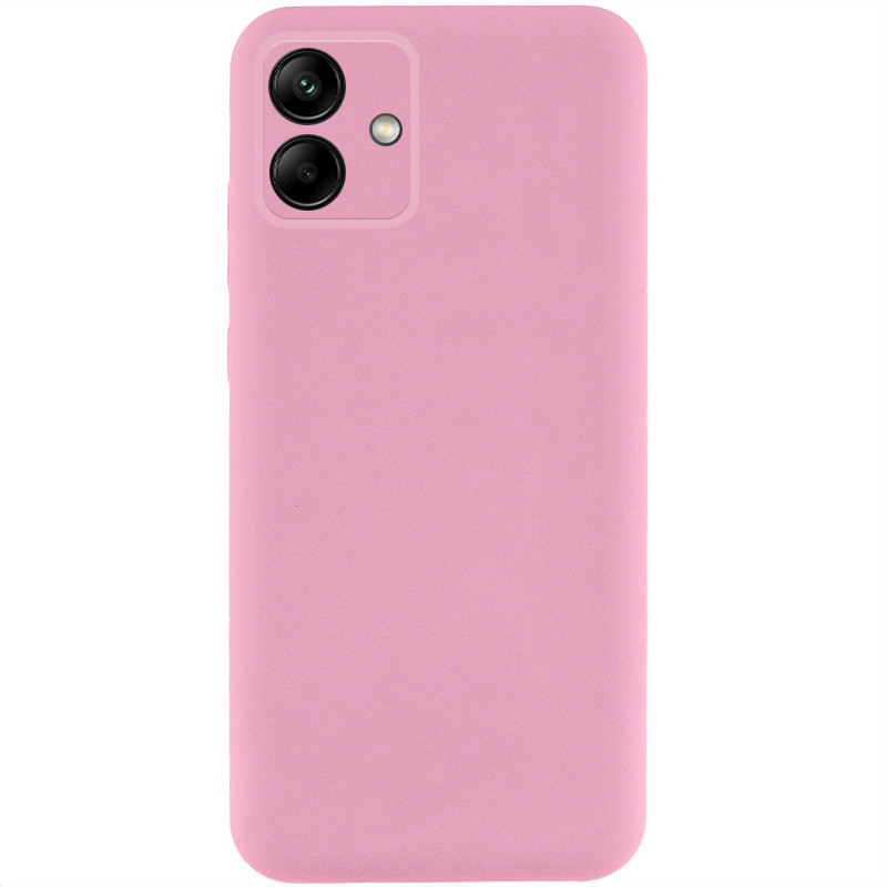 Чехол TPU GETMAN Liquid Silk Full Camera для Samsung Galaxy A06 (Розовый / Pink)