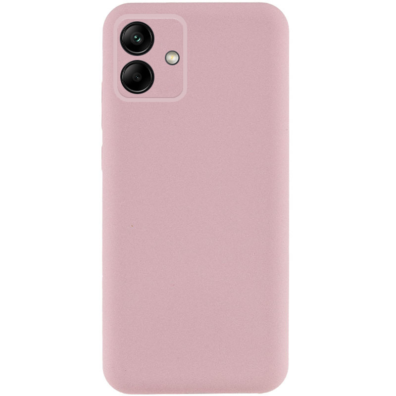 Чехол TPU GETMAN Liquid Silk Full Camera для Samsung Galaxy A06 (Розовый / Pink Sand)