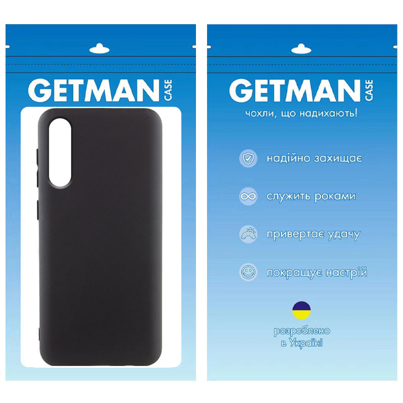 Чехол TPU GETMAN Liquid Silk для Samsung Galaxy A50 (A505F) / A50s / A30s (Черный / Black) в магазине vchehle.ua